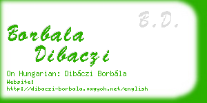 borbala dibaczi business card
